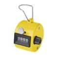 thumbnail image 1 of GOGO 1 Pack Handheld ABS Tally Counter, 4 Digit Manual Mechanical Clicker for Sport Events, Knitting, Yellow, 1 of 7