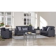 thumbnail image 2 of Beyan Signature Cairo 63" Microfiber Convertible Sleeper Loveseat in Gray, 2 of 3