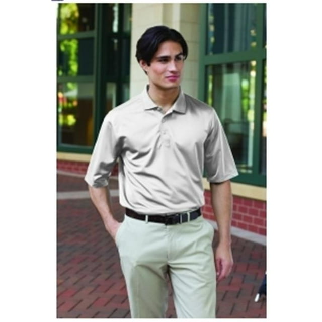 360 Mens 100 Percent Polyester Performance Polo Shirt, White, 3XL