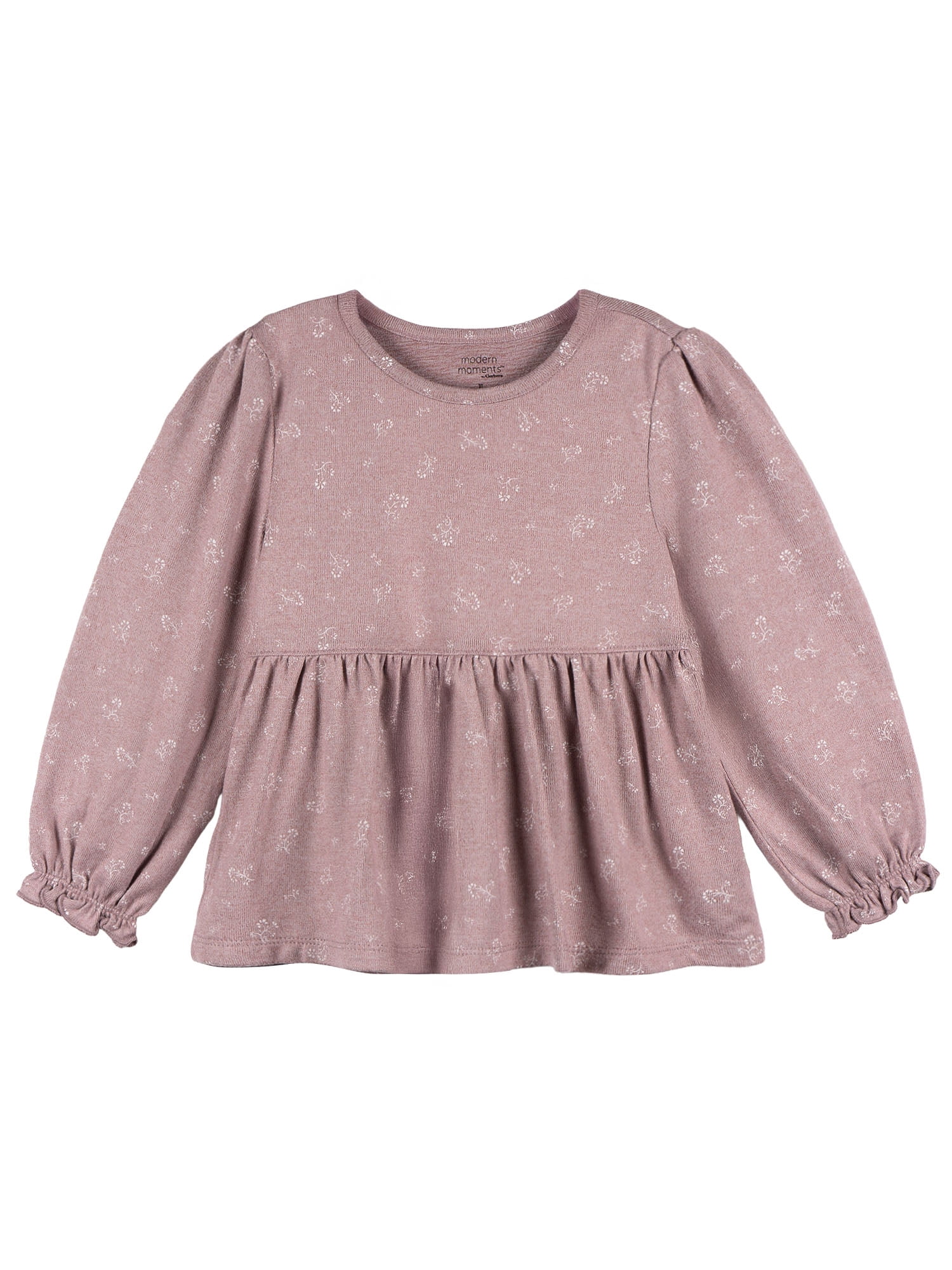 Modern Moments by Gerber Baby and Toddler Girl Peplum Top and Legging Outfit Set, 2-Piece, Sizes 0/3 Months - 5T
