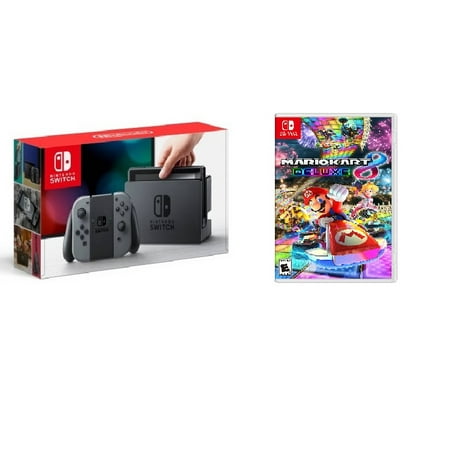 Nintendo Switch Gaming Console Bundle with Mario Kart Deluxe