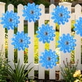 thumbnail image 4 of Spring Garden Decor Outdoor Wall Decor Iron Metal Daisys Wall Hanging for Patio Courtyard Fence Balcony Living Room Bedroom Indoor Outdoor Home Ornament Housewarming Gift, 4 of 6
