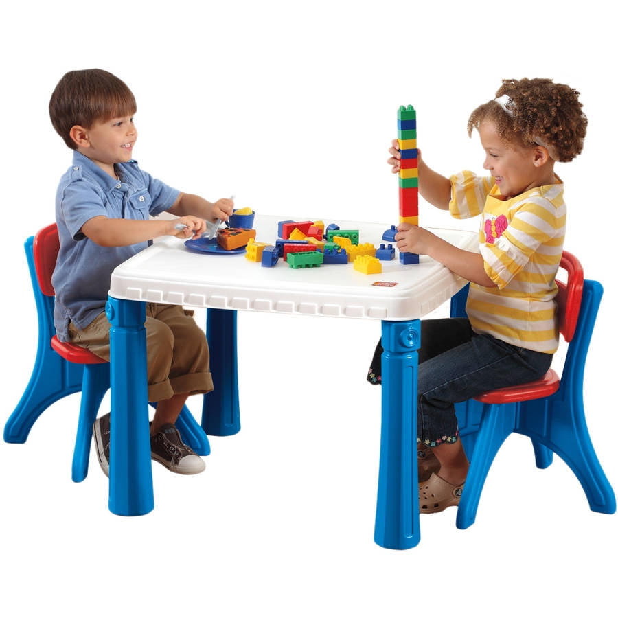 Lifestyle Kitchen Kids Table and Chair Set Color Primary Walmart