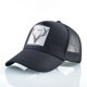 thumbnail image 1 of Gorras de béisbol de malla Snapback para hombres y mujeres, sombrero de béisbol de moda con parche de Animal, malla transpirable, sombreros de visera de camionero de Hip Hop Fivean unisex, 1 of 2