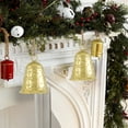thumbnail image 4 of Nrmrqz Large Christmas Bell Ornaments | Iron Hanging Decor for Tree Door & Wall | Red & Gold Festive Holiday Decoration | 7.67 Inch Decorative Pendant, 4 of 5