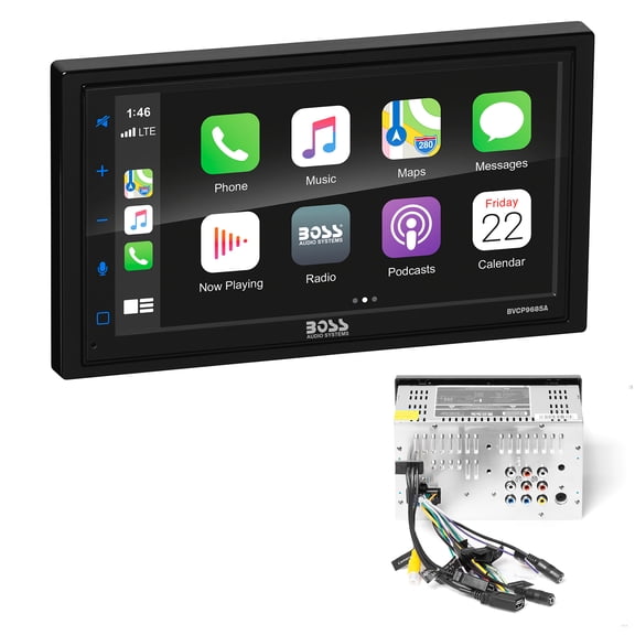 Restored Premium BOSS Audio Systems BCPA9 Apple CarPlay Android Auto 1 Din Car Stereo System (Refurbished)