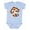 AE-Light Blue, variant on Inktastic Baby Monkey Boys or Girls Baby Bodysuit