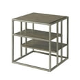 thumbnail image 5 of Roundhill Furniture Wood/Metal Padena End Table with Shelf in Graphite Gray, 5 of 9