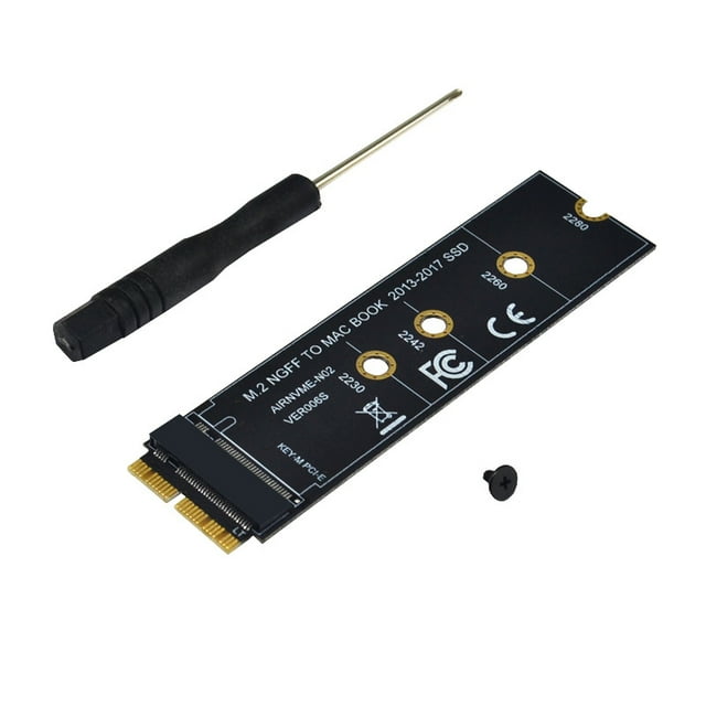 NVMe PCIe M.2 M Key SSD Adapter Card Expansion Card for Macbook Air 2013 2014 2015 New Computer Cables Connectors Black large board