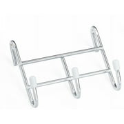 HSS Steel Wire Shelf Add-on 3-Hooks, Chrome, 4-Pack, Capacity 2 lbs Hardware