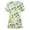 White, variant on Clearance under 5$ St. Patrick's Day Scrubs_Tops Women Nurse Working Uniforms Heart Shamrock Print V Neck Short Sleeve Pocket Workwear Top