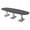 Asian Night w/Silver Base no Electric, variant on 10 Person Modular Boat Oval Conference Room Table X Bases Power Units
