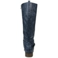 thumbnail image 4 of Journee Womens Ivie Stacked Heel Riding Boots, Calf Widths Available, 4 of 10
