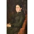 thumbnail image 2 of Victor Mikhailovich Vasnetsov 13x18 Gold Ornate Wood Frame and Double Matted Museum Art Print Titled - Elizaveta Grigorievna Mamontova (1885), 2 of 4