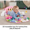 thumbnail image 3 of Playmat Fisher-Price Glow and Grow Kick & Play Piano Gym Rosa, 3 of 6