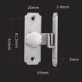 thumbnail image 3 of tredstone Barn Sliding Door Latch Lock Door with Mounting Screws for Garage Argent, 3 of 9