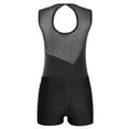 thumbnail image 4 of YiZYiF Girls Gymnastics Wear 2 Piece Sets Sleeveless Ballet Leotard and Shorts for Training Dance Hot Pink&Black 16, 4 of 7