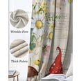 thumbnail image 3 of Gnomes Spring Floral Blackout Curtains for Bedroom Living Room Darkening Curtains 84 Inch Length 2 Panels Set Daisy White Pastoral Flowers Window Curtain Window Treatment Grommet Drapes 42"x84", 3 of 9