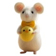thumbnail image 1 of zhangmingg Handmade Bunny Rabbit Animal Figurine Cute Easter Decoration for Home Desktop Ornament and Tiered Tray Display, 1 of 5