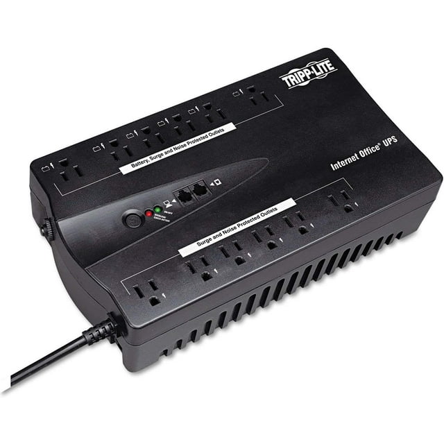 No-Break TRIPP-LITE - 900 VA, 480 W, Negro, Hogar y Oficina Tripplite INTERNET900U