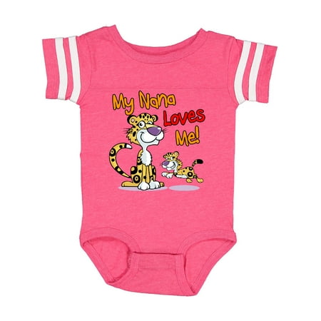 

Inktastic My Nana Loves Me Cat Gift Baby Boy or Baby Girl Bodysuit