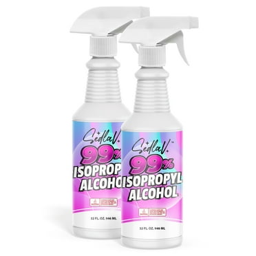 SEDLAV Isopropyl Alcohol 99% Spray 32 Fl Oz Spray Bottle Rubbing Alcohol Sprayer 99 Percent Isopropyl Alcohol Spray Technical Use 2 Bottles