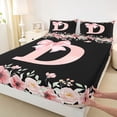 thumbnail image 4 of Erosebridal Princess Bow D Queen Sheet Sets, Spring Flower Bed Set, 4 Pieces, 4 of 5