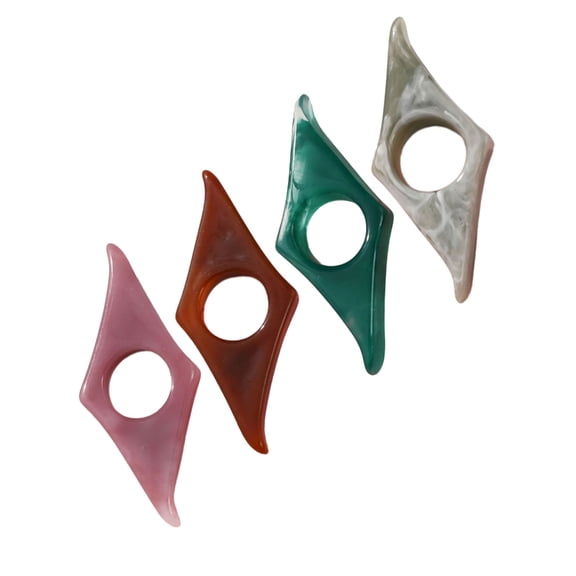 4Pcs Thumb Finger Book Page Holder Resin Book Page Marker Ergonomic Bookmarks Portable Reading Aid for Novels Textbooks