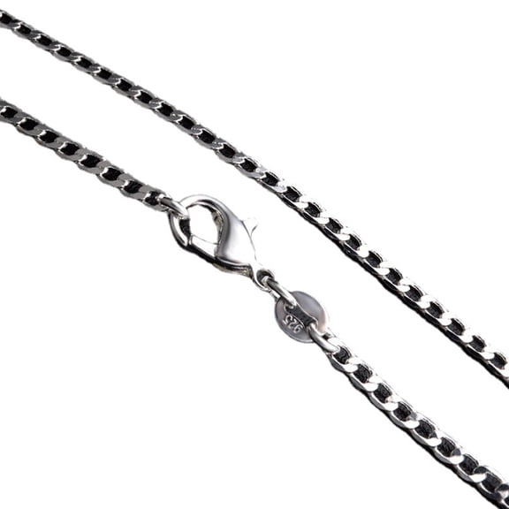 Designice Necklace for Men, 22" Silver Chain, 2mm Stainless Steel, Polished Finish, Simple Stylish Necklaces