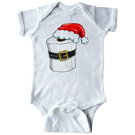 

Inktastic Toilet Paper with Santa Hat and Belt Gift Baby Boy or Baby Girl Bodysuit