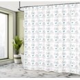 thumbnail image 5 of Ambesonne Vintage Shower Curtain, Bikes Hipster Retro, 69"Wx75"L, Soft Pink Blue, 5 of 5