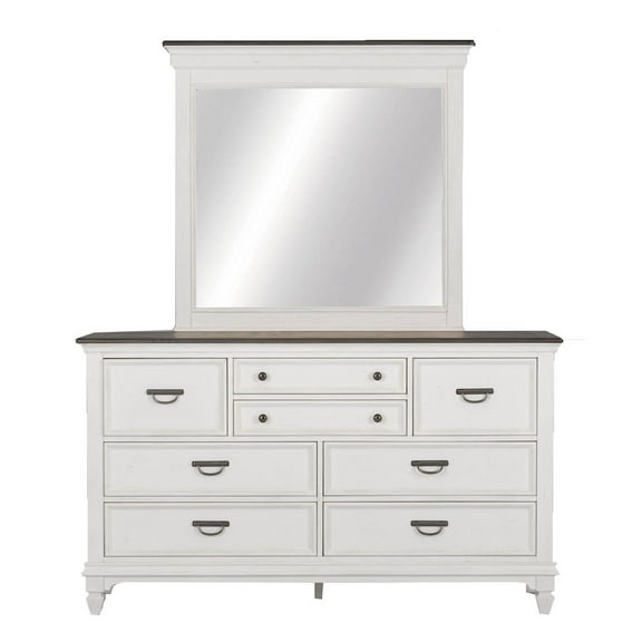 Liberty Furniture Industies, INC King Panel Bed, Dresser & Mirror, Night Stand