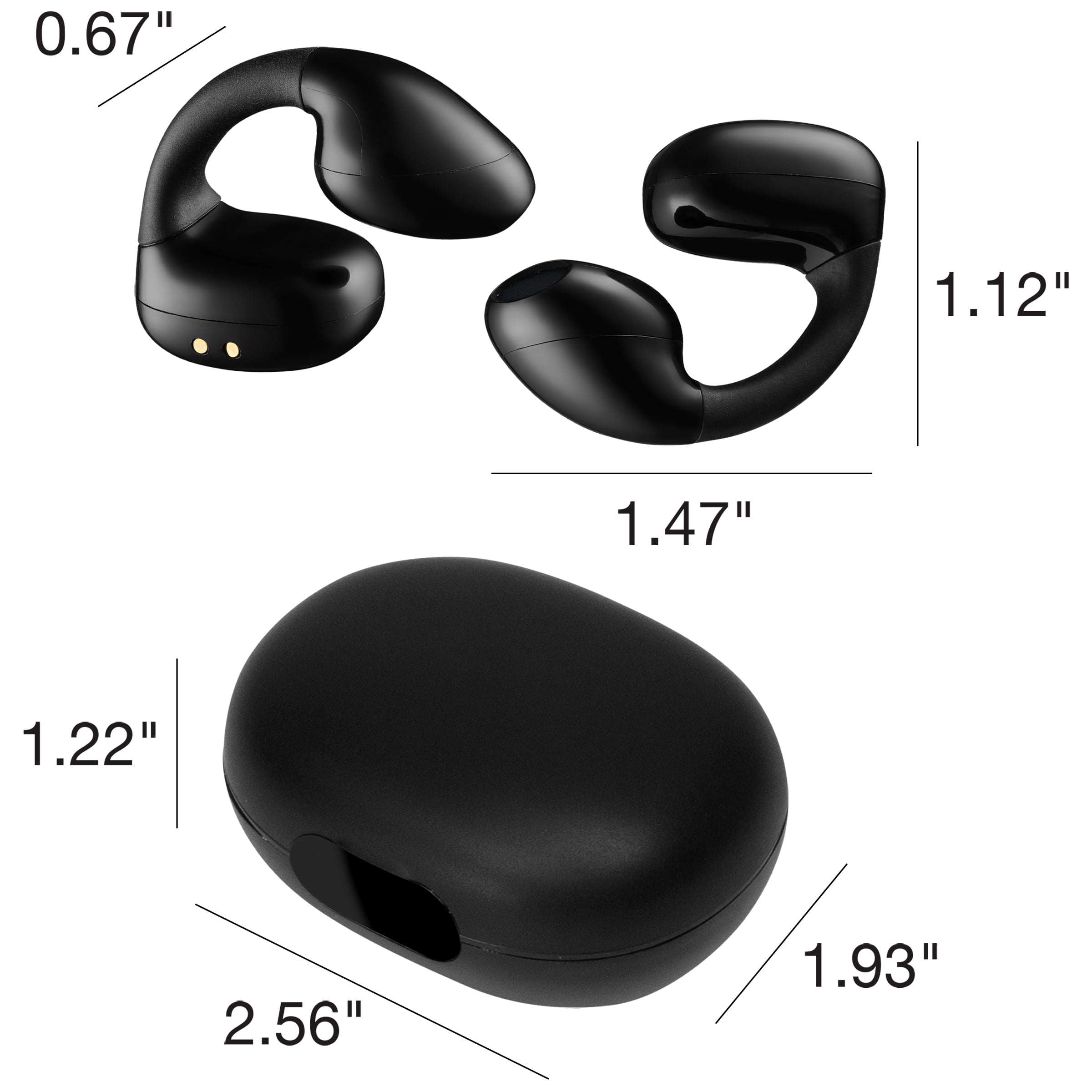 iLive Clear Truly Wireless Open Ear Clip Earbuds, IAEBTO25B
