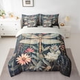 thumbnail image 2 of jejeloiu Rustic Dragonfly 7 Pieces Bedding Comforter Set,Kawaii Daisy Full Bedding Set For Girls Women Reversible, 2 of 8