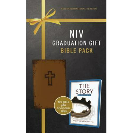 NIV, Graduation Gift, Bible Pack for Him, Brown, Red Letter