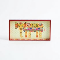 Chumbak Trunkloads of Love Serving Tray, Art Deco, Multicolor, 11.8 x 5.9 in