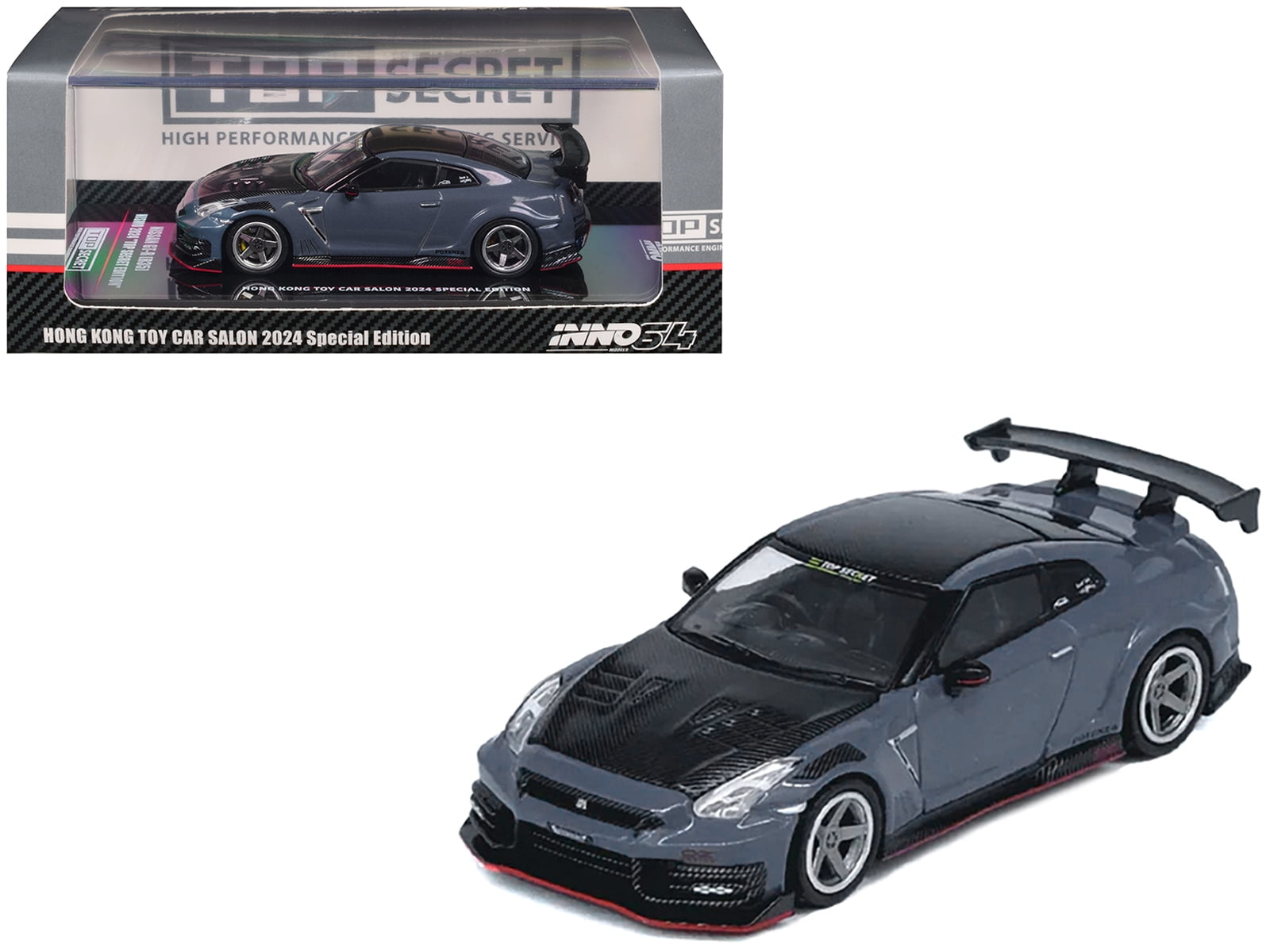 イノモデル 1/64 日産 GT-R R35 APAxpo Nissan GT-R R35 Diecast Model 1:64 scale Red/Yellow Inno 64