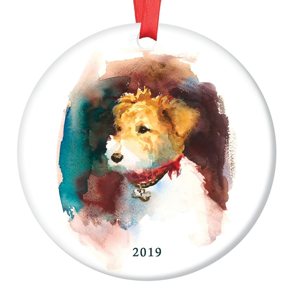 fox terrier ornaments