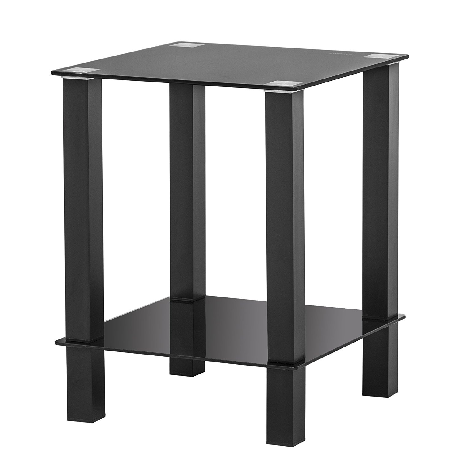 black glass lamp tables