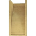 thumbnail image 4 of 11"W x 11"D x 22"H Wide Helena Rough Cedar Woodgrain TimberThane Corbel, Primed Tan, 4 of 6