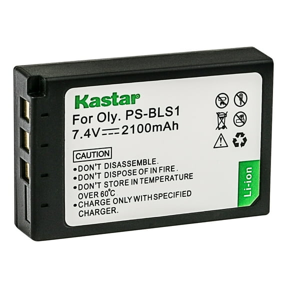 Kastar Battery (1_Pack) for Olympus BLS_1, PS_BLS1 work for Olympus E_400 E_410 E_420 E_450 E_600 E_620 E_P1 E_P2 E_P3 E_PL1 E_P