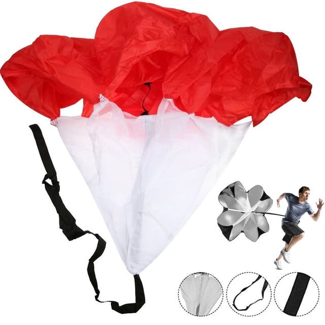 PARACAIDAS DE RESISTENCIA PARA ENTRENAMIENTO CON CINTURON SGAIJE (ROJO) Sgaije Sport para entrenamiento profesional