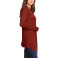 thumbnail image 2 of Women's Lightweight Casual Open Front Long Sleeve Solid Cardigan Office Wear S-3XL, 2 of 4