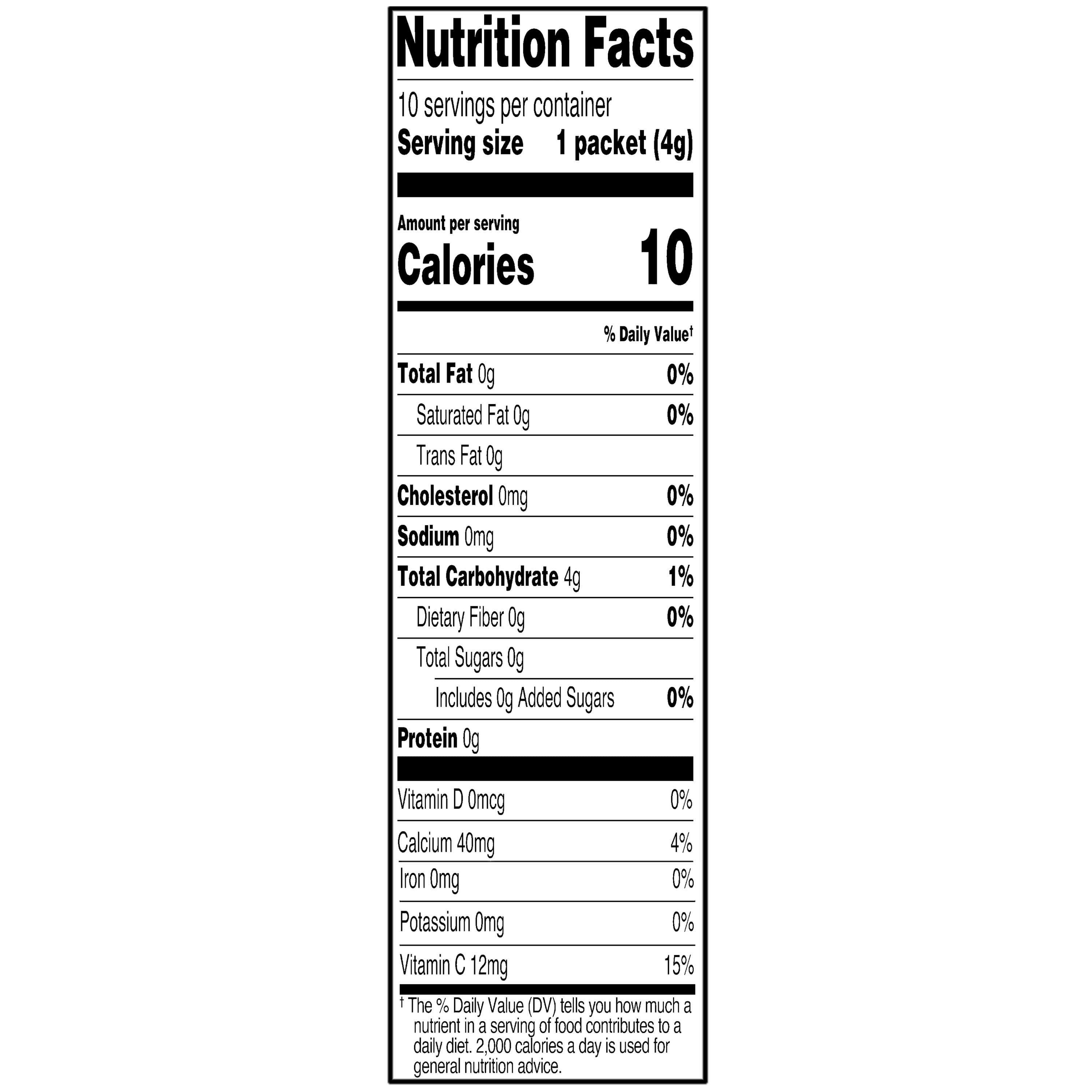 (12 pack) Great Value Sugar-Free Pink Lemonade Drink Mix, 0.14 oz, 10 Count