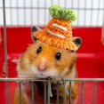 thumbnail image 3 of PENGXAING Petit Chapeau d'Animal Adorable Chapeau de Hamster Tricoté Réglable Confortable Petits Animaux de Compagnie Couvre-Chef Animal Costume Accessoire, 3 of 6