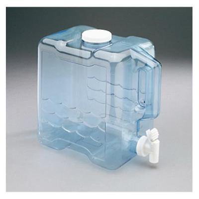 - 2 Gallon Refillable Transparent Blue Plastic Beverage Container Only One