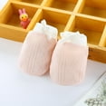 thumbnail image 6 of comerut 1 Pair Baby Mittens Mesh Design Face Protection Breathable Baby Anti-Scratch Gloves for Newborn, 6 of 7