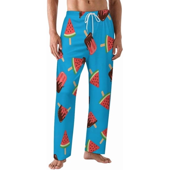 PRIYAL Pajamas Pants For Men Christmas Ducks Hats Pajama Bottoms Sleepwear Pj Pants