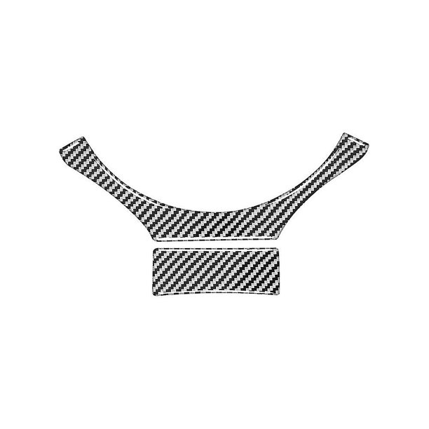 Pegatina para cubierta de volante, accesorios interiores de fibra de carbono para Nx 200 300h 2014-2019