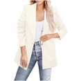 thumbnail image 2 of CEHVOM Veste à Col Rabattu pour Femmes Manches Longues Blazer Liquidation, 2 of 6
